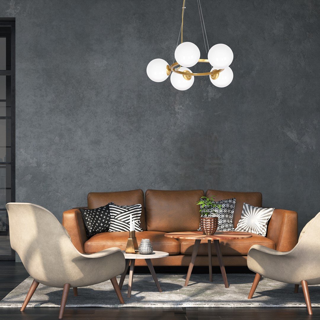 PENDANT LIGHT KONYA 5XE14 MLP5577 GOLD