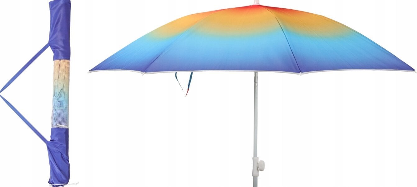 PARASOL PLAŻOWY OGRODOWY MANDALA ŚR. 180cm RAINBOW