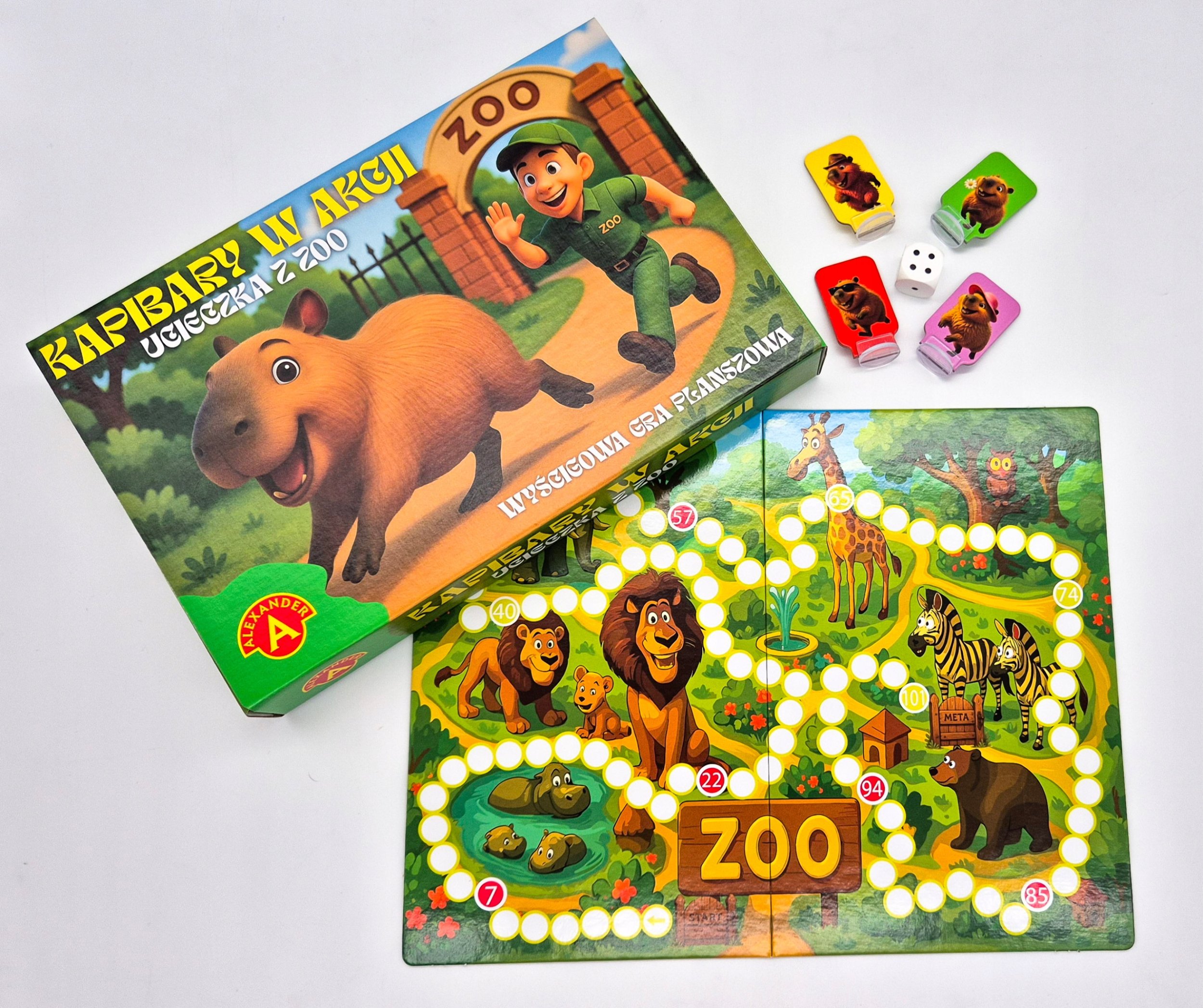 Gra plansz.Kapibary w akcji Ucieczka z ZOO 31584