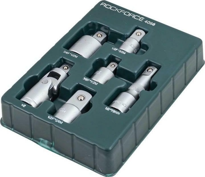 Hikoki ROCKFORCE ADAPTERS 1/2 3/8 3/4" set, 6 pcs.