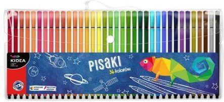Derform Pisaki w etui 36 kolory KIDEA - 244189