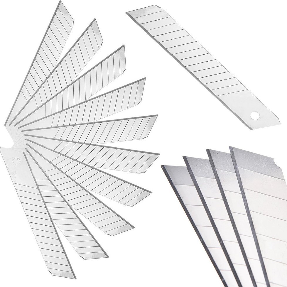 Verk Ostrza do noża wymienne łamane 18mm 10szt ostrze Ostrza do noża wymienne łamane 18mm 10szt ostrze