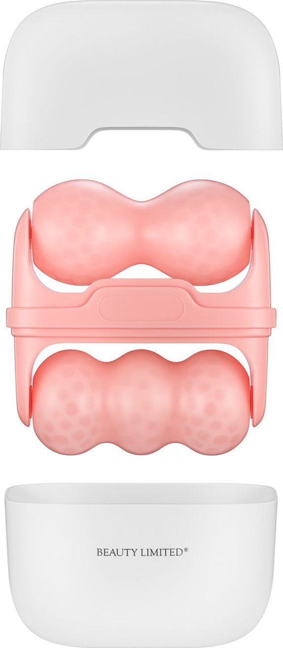 Beauty Limited Masażer chłodzący falisty 2w1 Ice Roller Pink