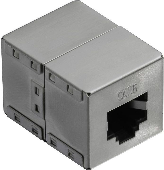 LogiLink Złączka RJ45- RJ45 żeńsko/żeńska kat.6, ekranowana, metal (NP0054)