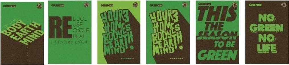 Zeszyt A5/60K linia Green Typo Green (5szt)