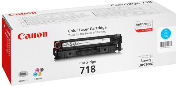 Toner Canon CRG-718 Cyan Oryginał (2661B002)