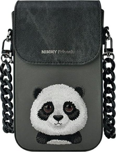 Nimmy torebka na telefon czarny/black Big Eyed Pet 2.0 Panda