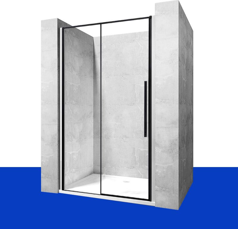 Rea Drzwi Prysznicowe Solar Czarne Matowe 130 Rea