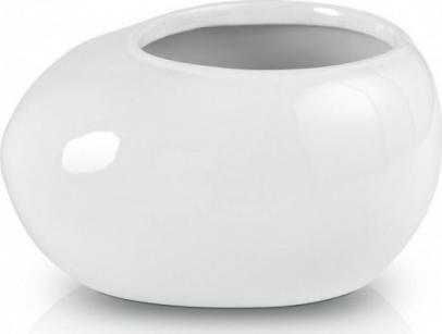 Polnix Doniczka ceramiczna bonsai 13 cm biała