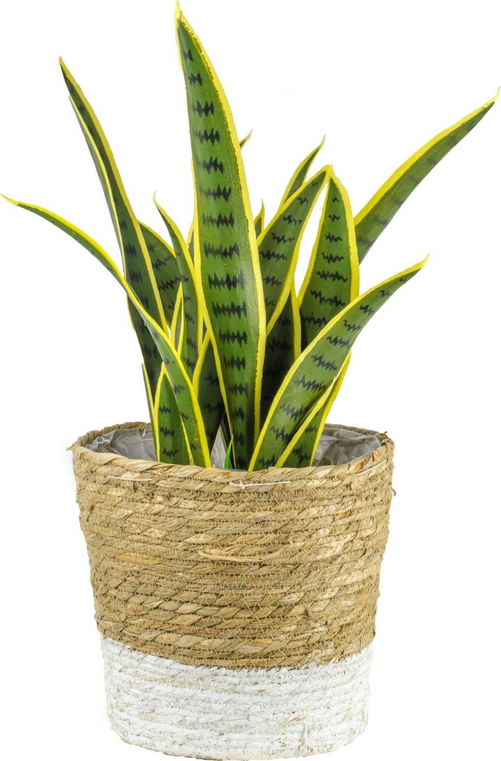 Kosz wiklinowy osłonka Moroccan Biały L 20cm