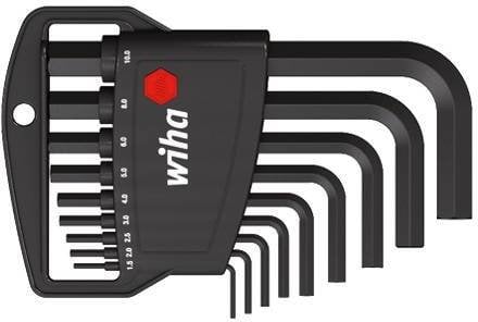 Wiha Zestaw kluczy imbusowych w uchwycie Classic, chemicznie czernione 06379 /9szt./