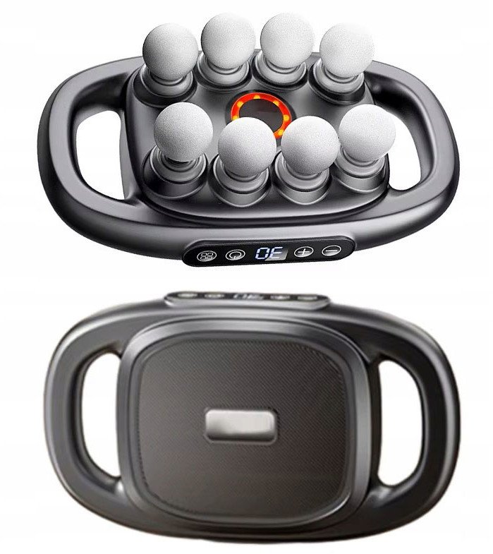 Masażer pistolet masujący 8 głowic S6