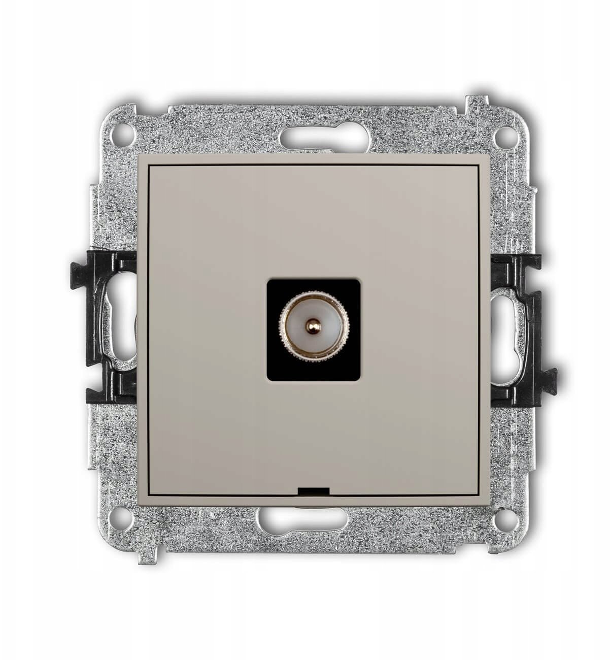 Karlik MINI Mechanizm gniazda antenowego pojedynczy, bez opisu taupe 60MGTVBO-1