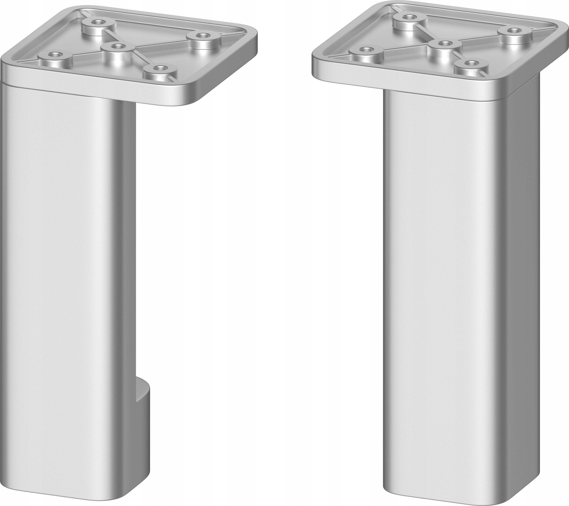 Cersanit Nogi meblowe CITY by Cersanit srebrny mat 2 sztuki (S599-0162)