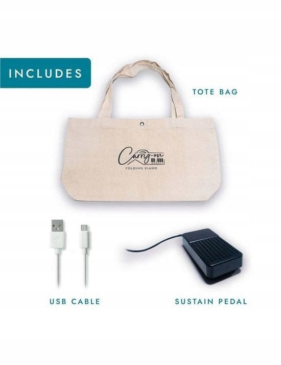 BLACKSTAR Carry-On FP88T-BK Składany digitalklaver - Sort