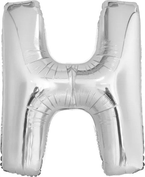 Balon foliowy litera H srebrna 67x86cm