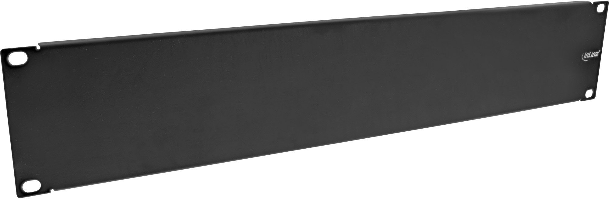 InLine InLine® 19" blind panel, RAL 9005 black, 2U