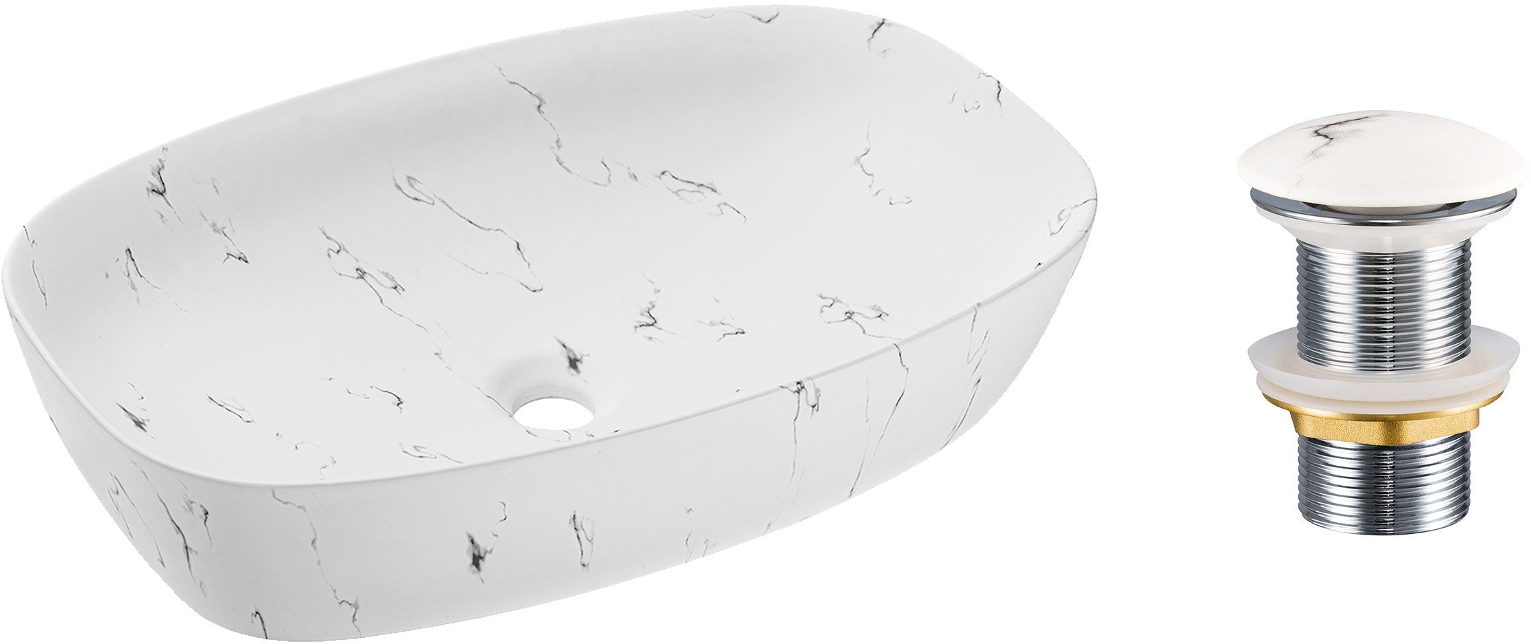 Zestaw Umywalkowy z Korkiem Click-Clack