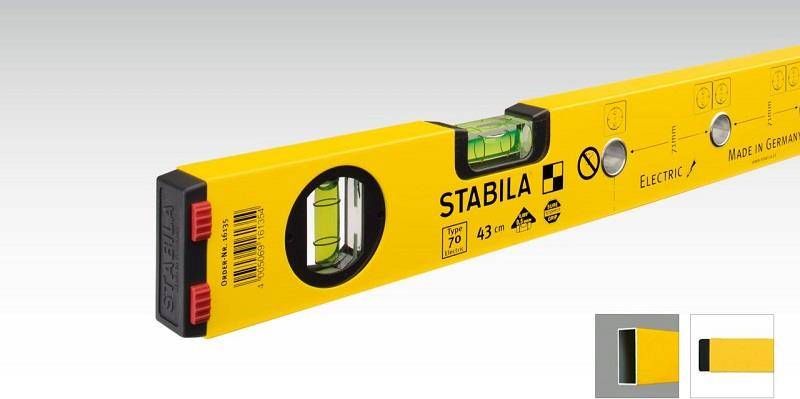 Stabila Poziomica Stabila seria 70, 120 cm, z otworami do znakowania
