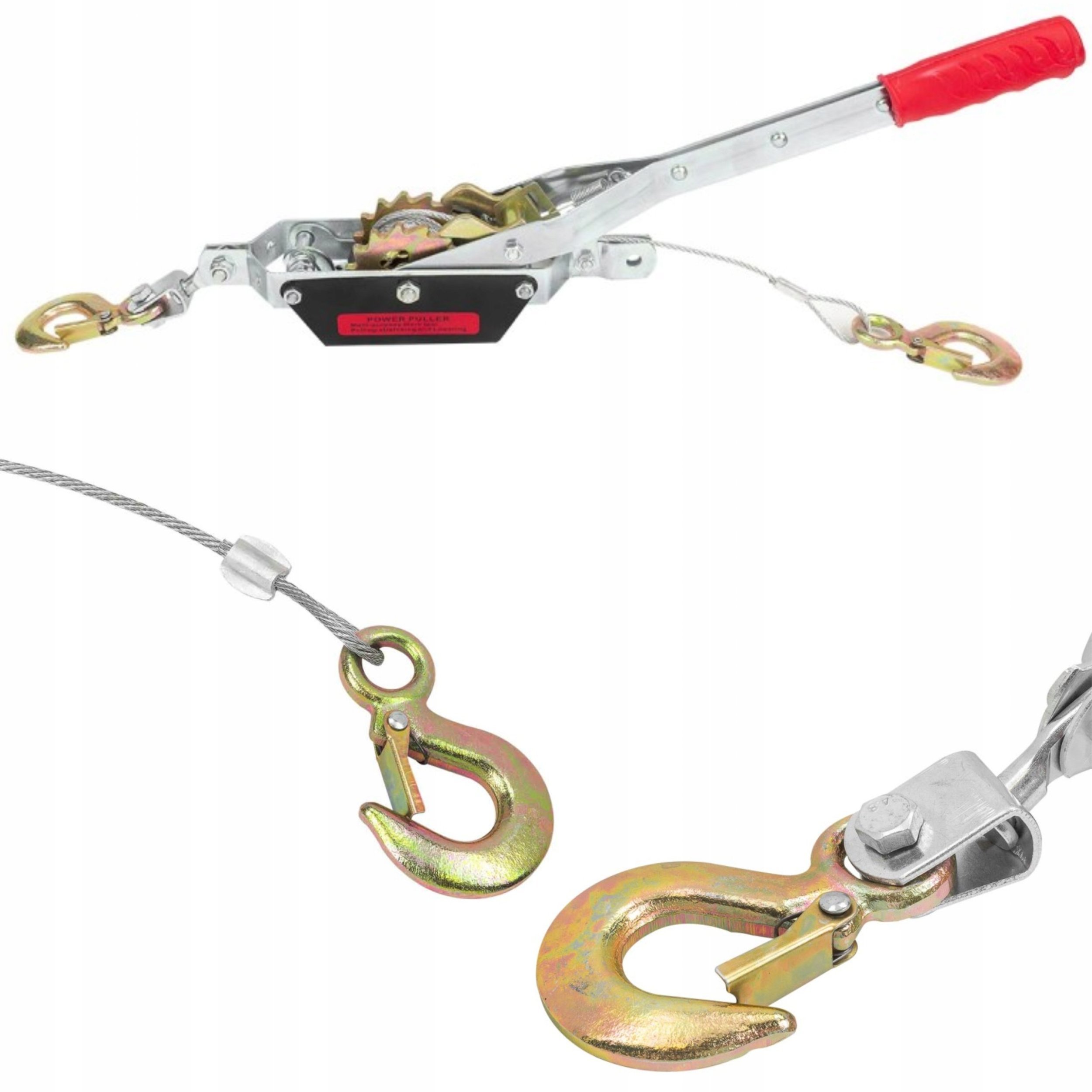 Forcekraft Wciągarka linowa ręczna 1t (lina 5mm, długość liny 2,2m)