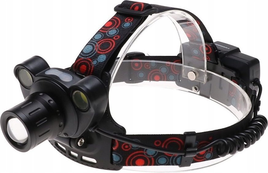 Latarka czołowa Tiross LATARKA Czołowa LED COB Czołówka CZUJNIK Ruchu