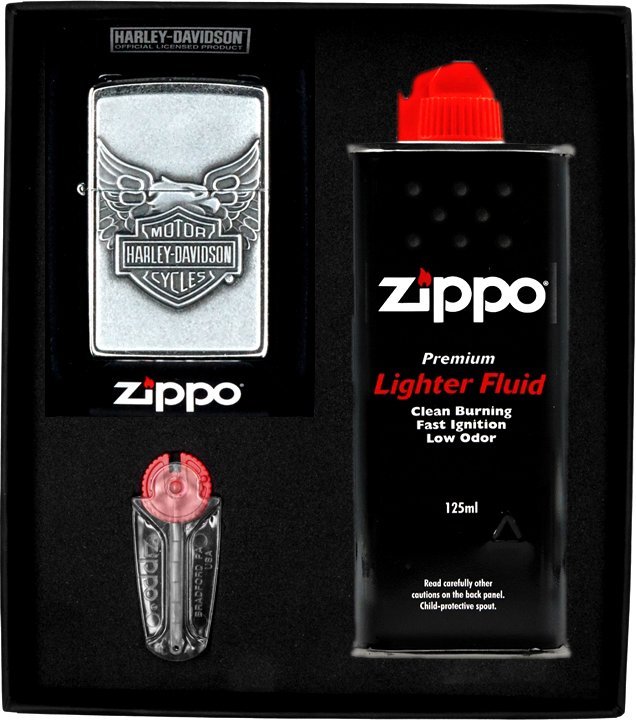 Zestaw ZIPPO Zapalniczka HARLEY DAVIDSON IRION EAGLE Prezentowy No1