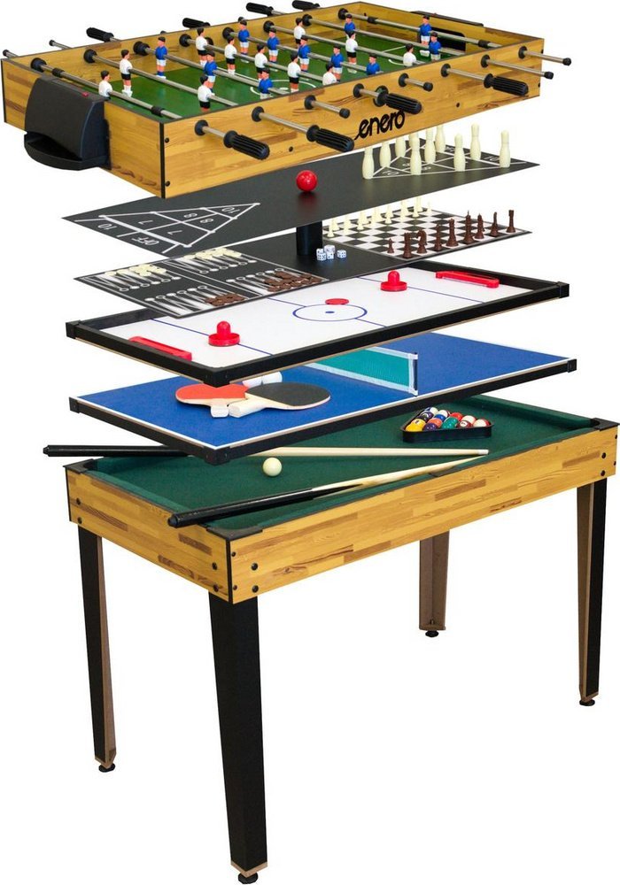 Enero PIŁKARZYKI STÓŁ DO MULTI GIER 9W1 121x61x80CM