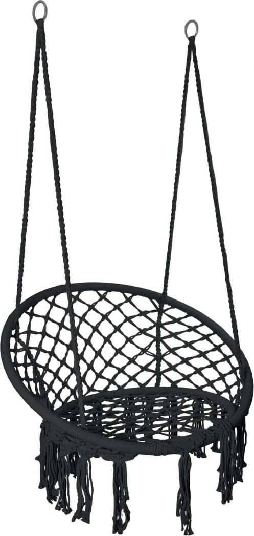 Gockowiak Krzesło fotel wiszący huśtawka Togo czarne