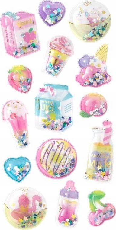 Teka Naklejki shaker 3D - Przek±ski 15szt