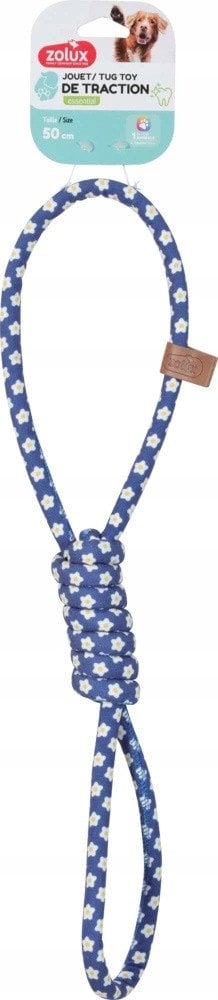 ZOLUX Zabawka dla psa szarpak pętelki sznur BLUE FLOWER 50cm