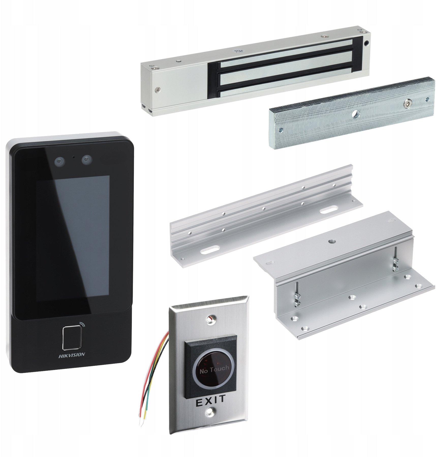 ZESTAW KONTROLI DOSTĘPU Z ROZPOZNAWANIEM TWARZY DLA JEDNEGO PRZEJŚCIA DS-KAS342 - 720p Hikvision