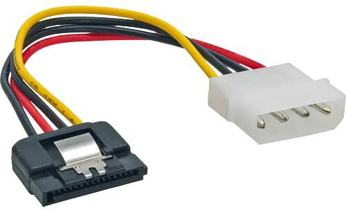 InLine Molex - SATA, 0.15m, Wielokolorowy (29670A)
