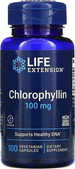 Life Extension Chlorophyllin Chlorofilina 100 mg 100 kapsułek Life Extension