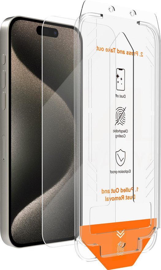 VMAX Vmax Szkło Hartowane Easy Install 2,5D Normal Glass Do Iphone 15 Pro Max 6,7"