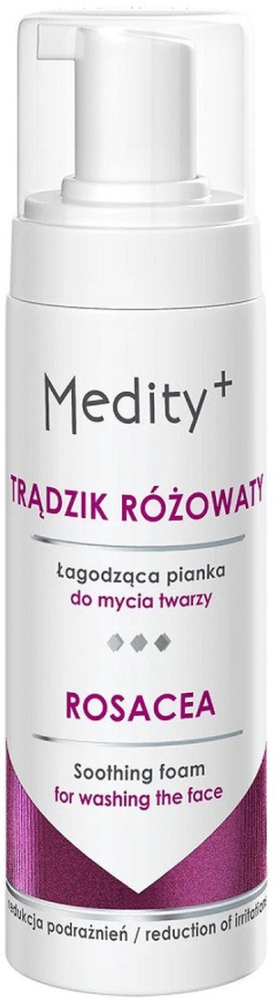 Medity+ Trądzik różowaty łagodząca pianka do mycia twarzy 150ml