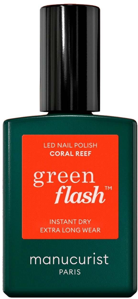 MANUCURIST_Green Flash Led Gel Nail Lacquer lakier do paznokci Coral Reef 15ml