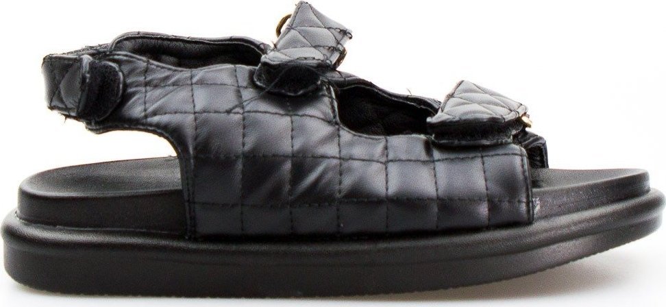 Seastar Sandały pikowane na rzepy czarne-38