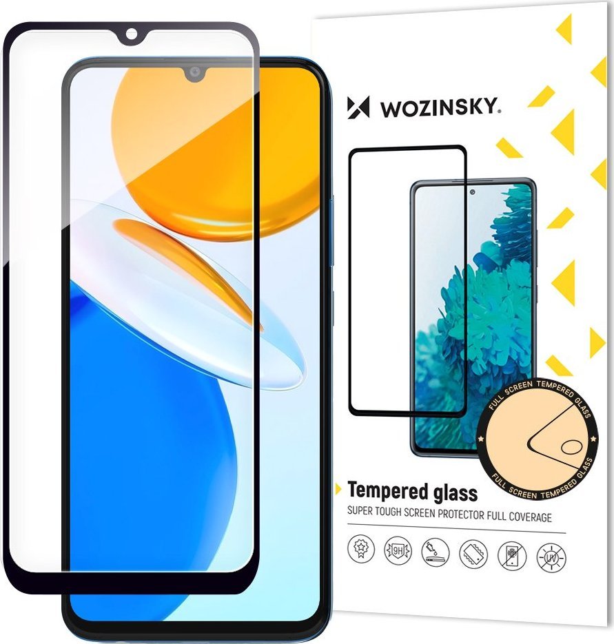 Wozinsky Wozinsky Full Glue szkło hartowane Honor X7 na cały ekran z ramką czarny