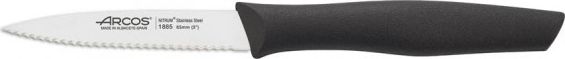 Arcos Nóż do obierania 85mm ząbki czarny NOVA