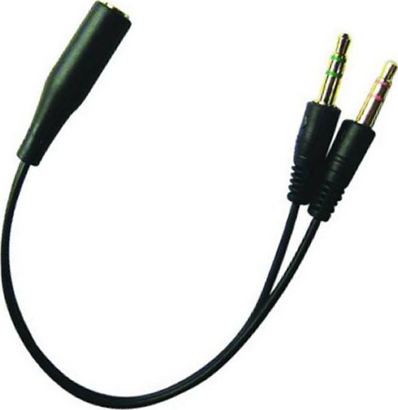 Adapter AV Sandberg Jack 3.5mm - Jack 3.5mm x2 czarny (50867)