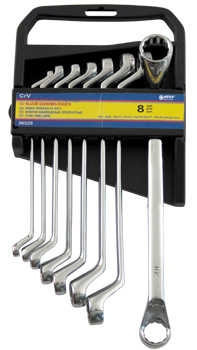 Mega Zestaw kluczy oczkowych odgiętych 6-17mm 6szt. (36526)