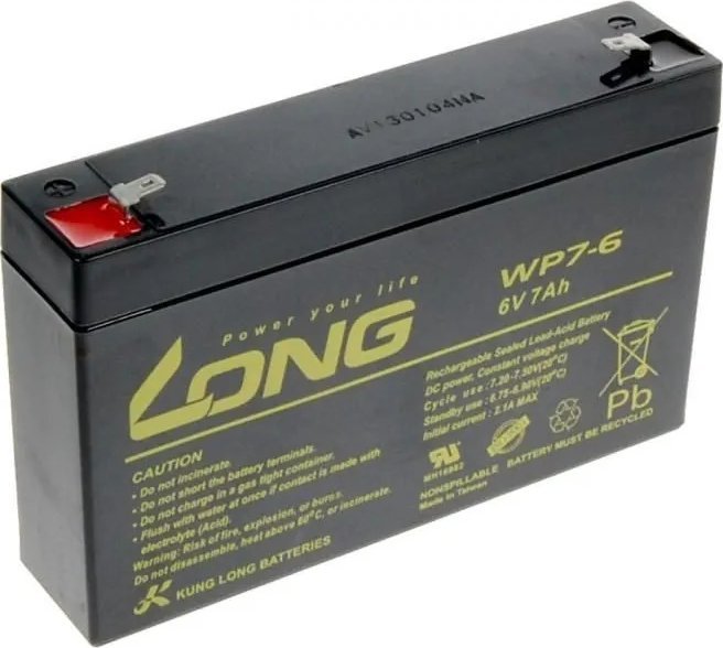 Avacom Avacom LONG 6V 7AH LEAD-ACID BATTERY F1 (WP7-6)