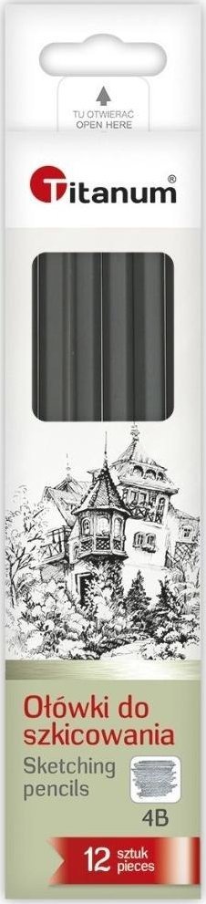 Ołówki do szkicowania 4B 12szt