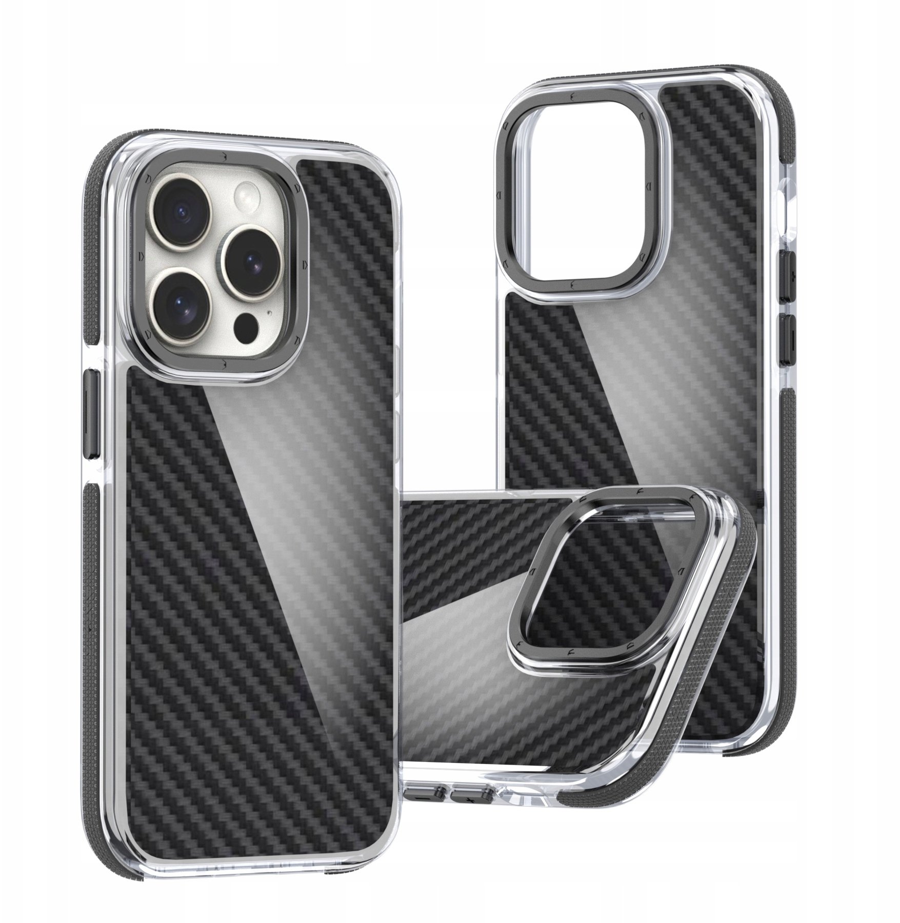 Nakładka Acrylic Carbon do iPhone 16 Plus 6,7" czarna