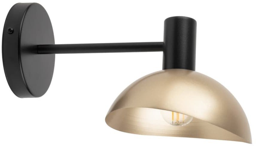 Kinkiet Sigma Kinkiet sypialniany nad łóżko Artis 40570 złoty metalowy klosz