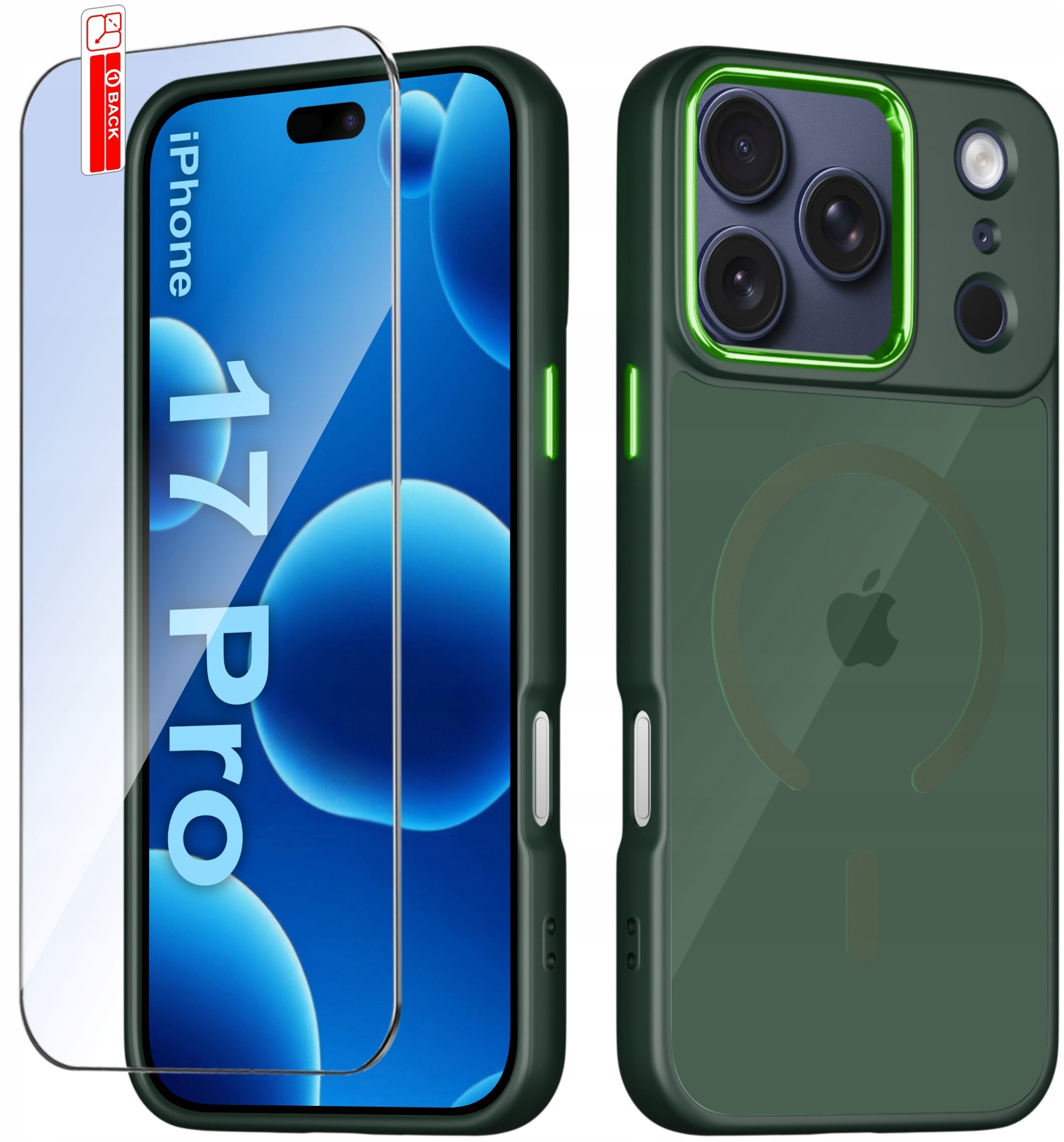 Etui do iPhone 17 Pro CASE do MagSafe MATOWE Magnetyczne PREMIUM + Szkło 9H