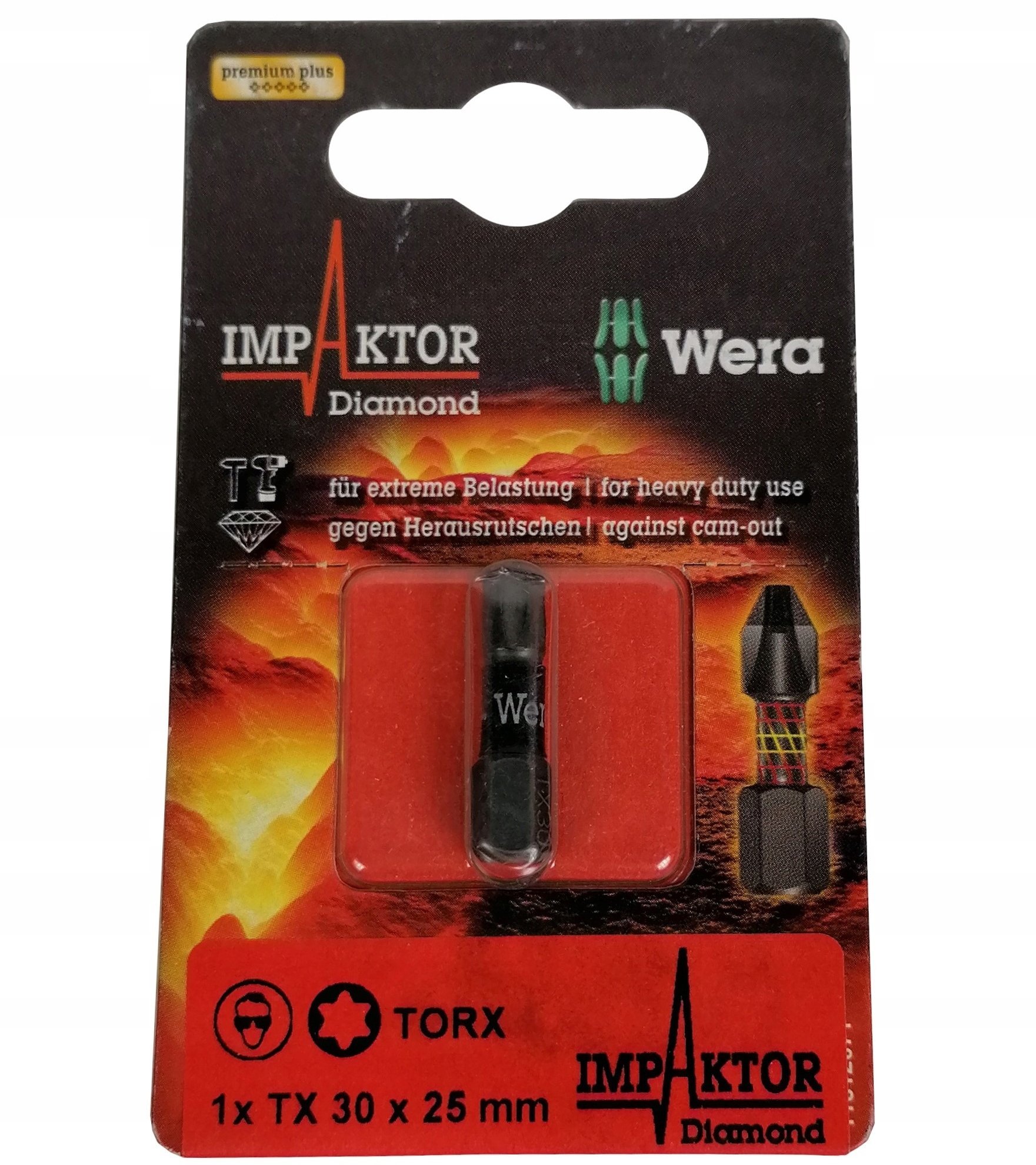 Grot do wkrętów TORX Impaktor, na blistrze, TX 30 x 25 mm 867/1 IMP DC SB 05073926001