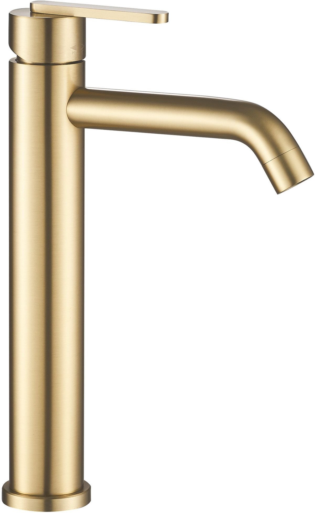 Bateria umywalkowa Rea Ontario Złota Szczotkowana Wysoka