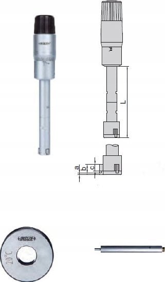 Insize SREDNICOWKA 3-PKT. ANALOG. 30-40