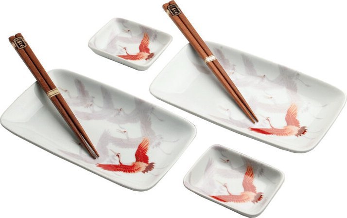 Emro Aziatica Zestaw do sushi Crane żurawie, 6 elementów - Emro Aziatica